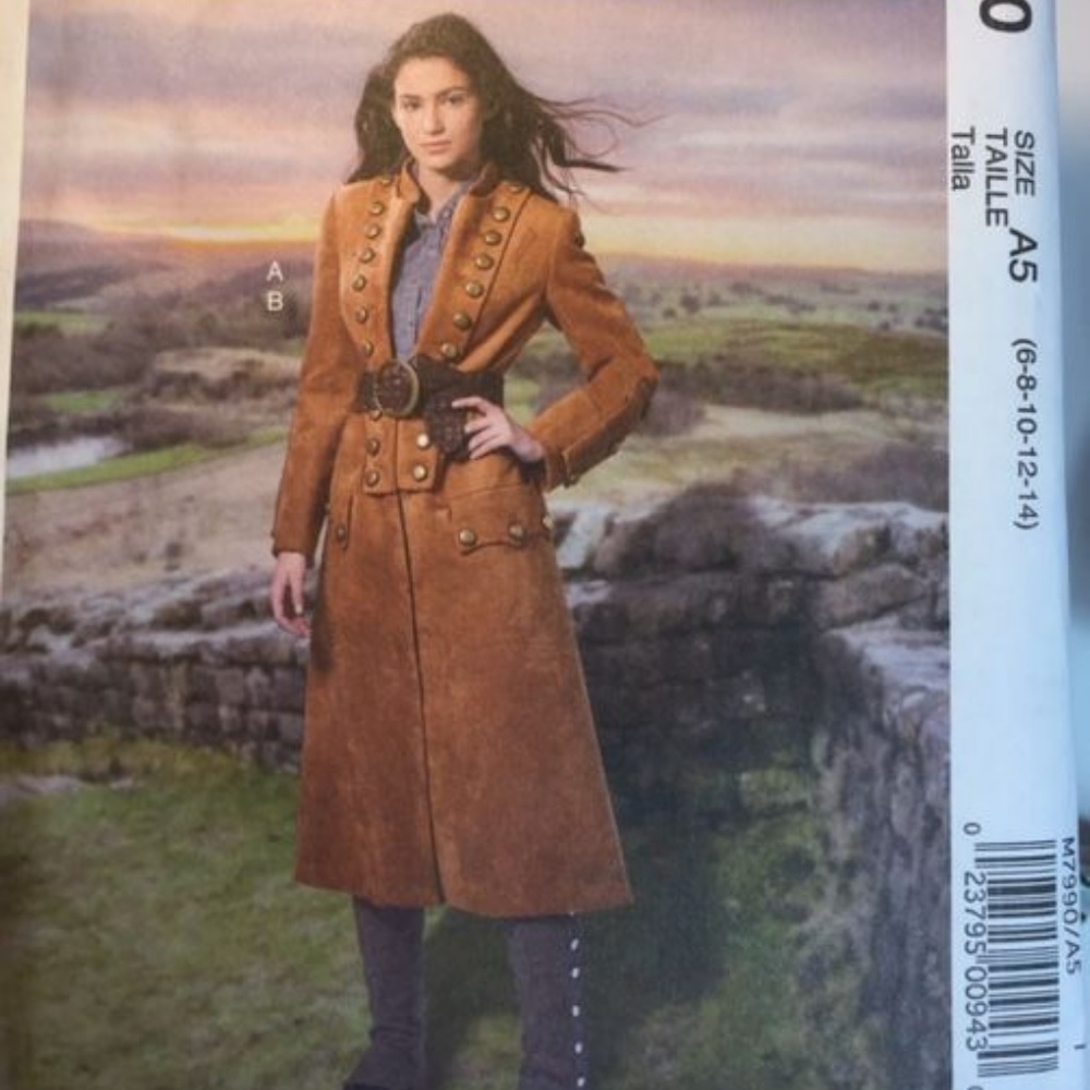 MCCALLS Pattern 7990 Misses Costume Coat Spats